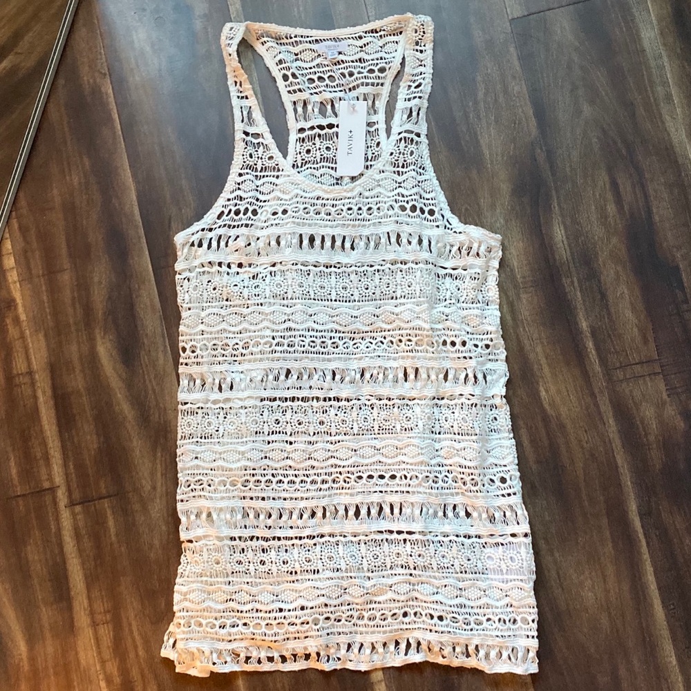 Tavik crochet cover up tank top